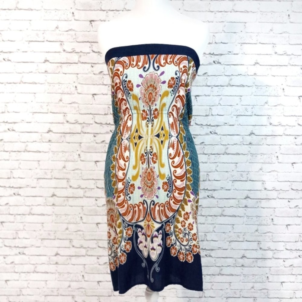 Rue 21 Navy Strapless Dress